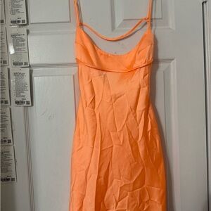 Zara Bright Orange Dress